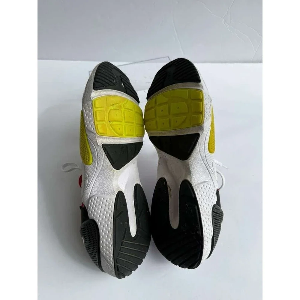 Nike Huarache Edge Sneakers US 9 White Red Yellow Black Athletic Shoes